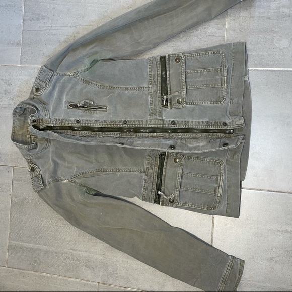 ☘Lucky Brand☘ Olive Green Military Utility Jacket - Picture 3 of 8